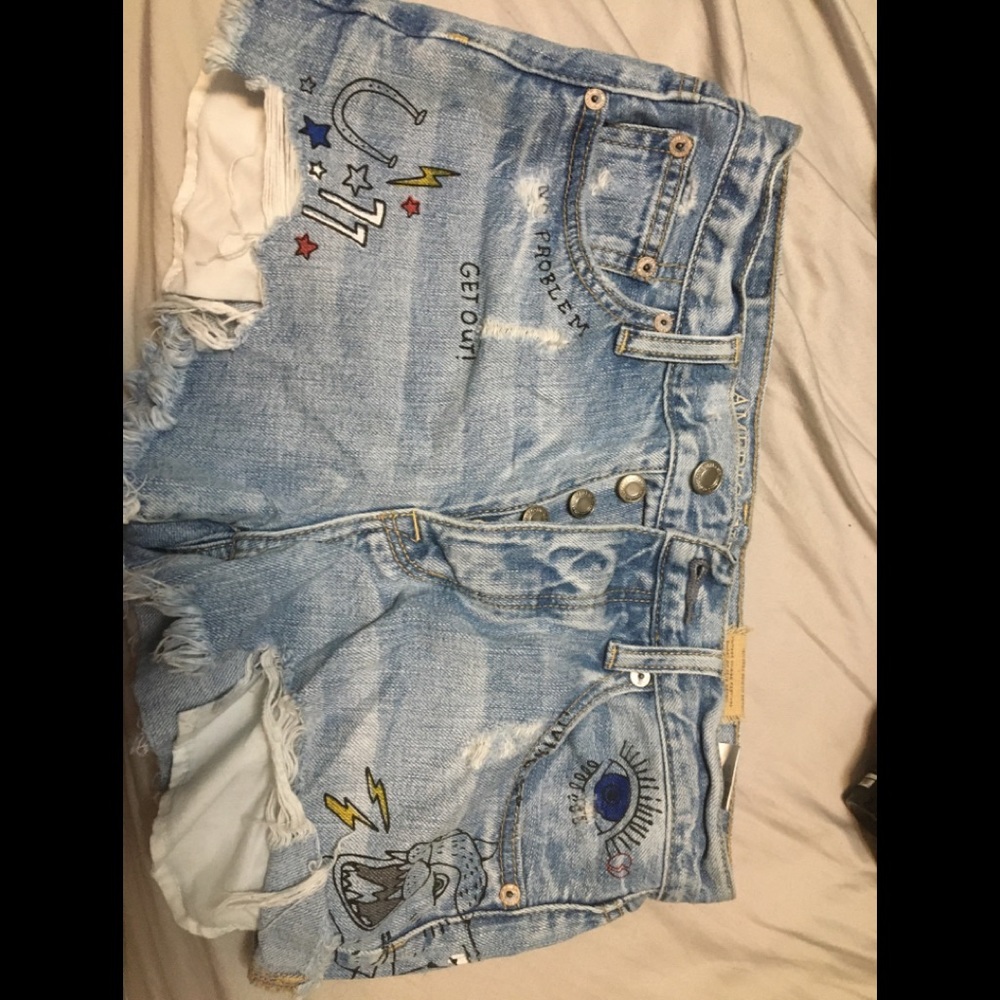 American eagle shorts edgy grunge